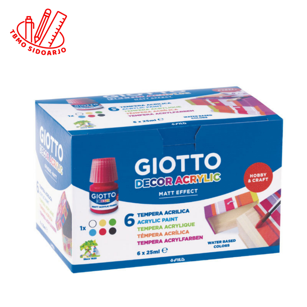 

TBMO Cat Akrilik Giotto Decor Matt Acrylic Paint SET 6 | 25 ml | 538200