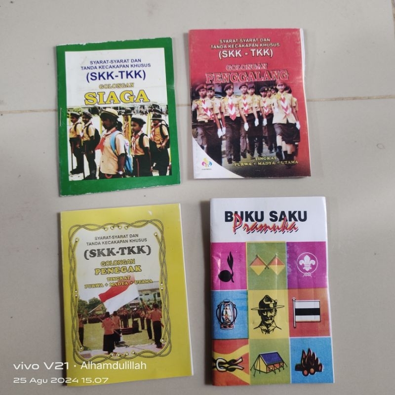 

buku skk-tkk Pramuka dan saku per 1pcs(siaga,penggalang,penegak)