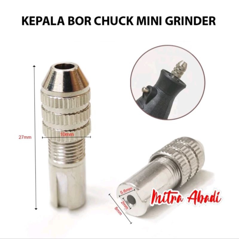 KEPALA BOR KECIL MESIN MINI GRINDER GERINDA A-079/ KEPALA GRINDER