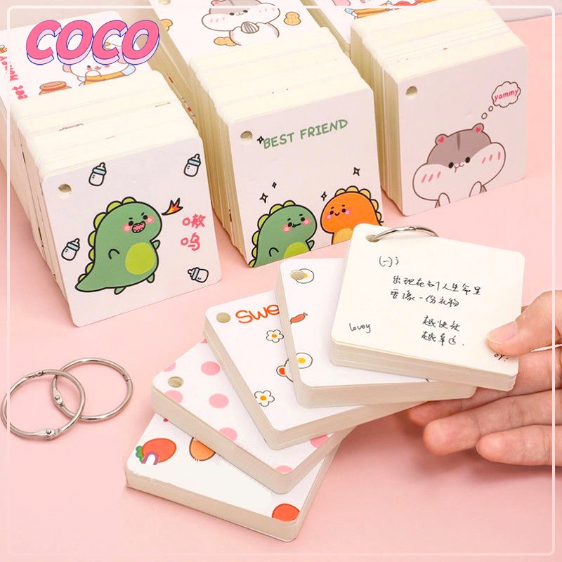 

Notebook/Loose leaf book/Buku Cincin/Sticky note Gantungan memo hamster dino sticky note lucu-coco_market