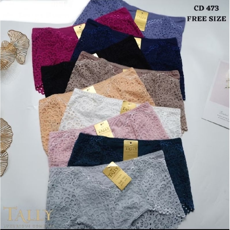 CD TALLY  ART 473 CELANA DALAM RENDA BAHAN KATUN