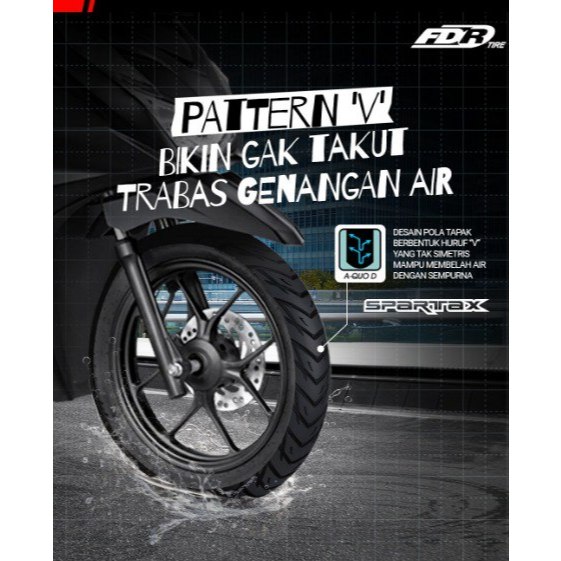 (BAYAR DITEMPAT) BAN FDR 80/90-17 SPARTAX, FLEMMO PRO TUBELESS Ban Motor REVO, SUPRA, JUPITER, SUPER
