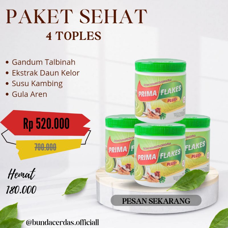 

PAKET 4 TOPLES PRIMAFLAKES MEMBANTU MENGATASI MASALAHLAMBUNG SEPERTI MAAG, GERD DAN ASAM LAMBUNG