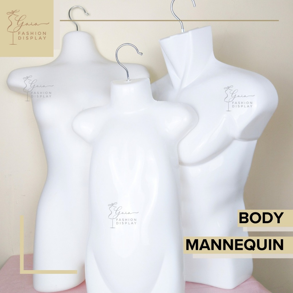 Manekin Body Wanita Pria Anak Putih Gantung/Patung Dinding Cewek Cowok Anak Putih Gantung Hanger Man