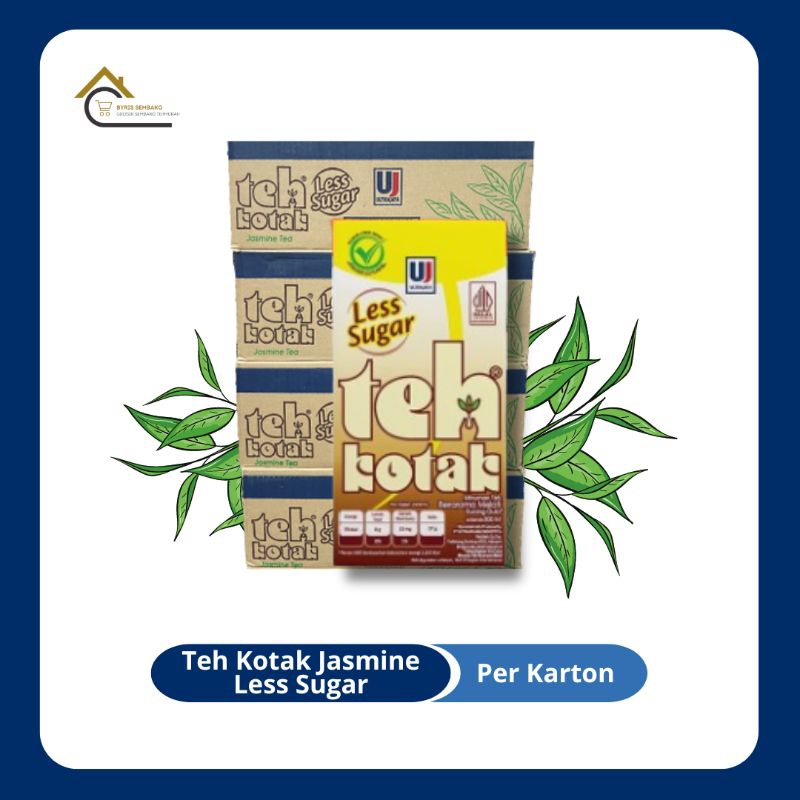 

TEH KOTAK JASMINE LESS SUGAR 750, 300 ML | PER KARTON