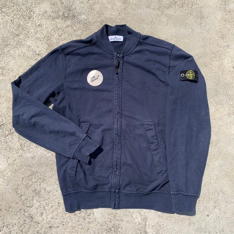 Stone Island Junior Bomber Sweatshirt Jacket