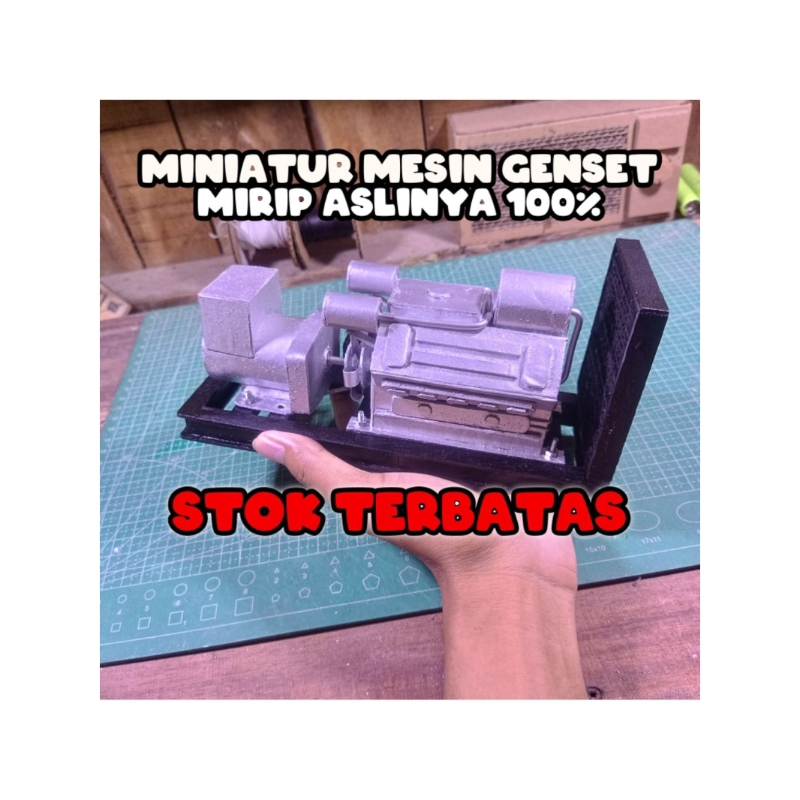 Miniatur Mesin Genset mirip ASLINYA