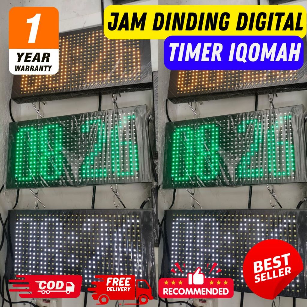 jam digital masjid iqomah | jam pengatur jeda adzan iqomah