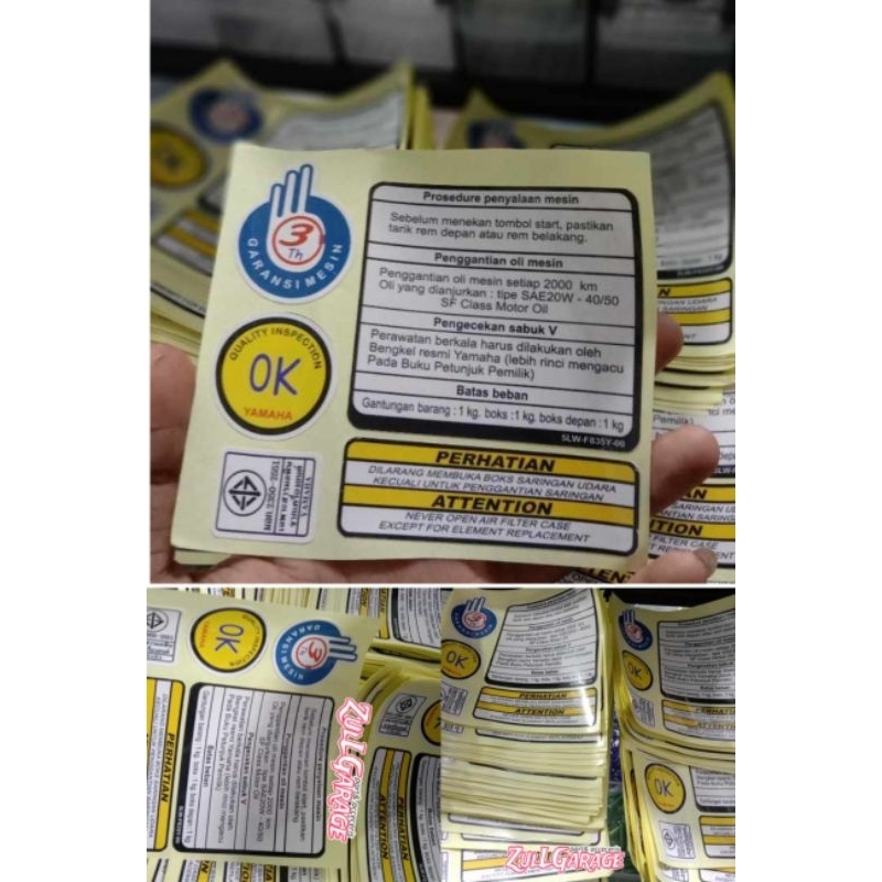 

stiker set produk isi 5
