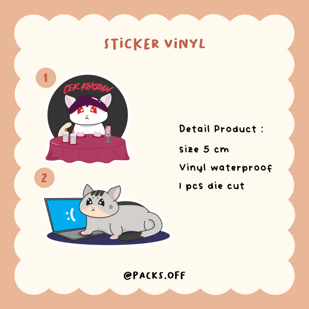 

Stiker Vinyl Ciel | Packs Off