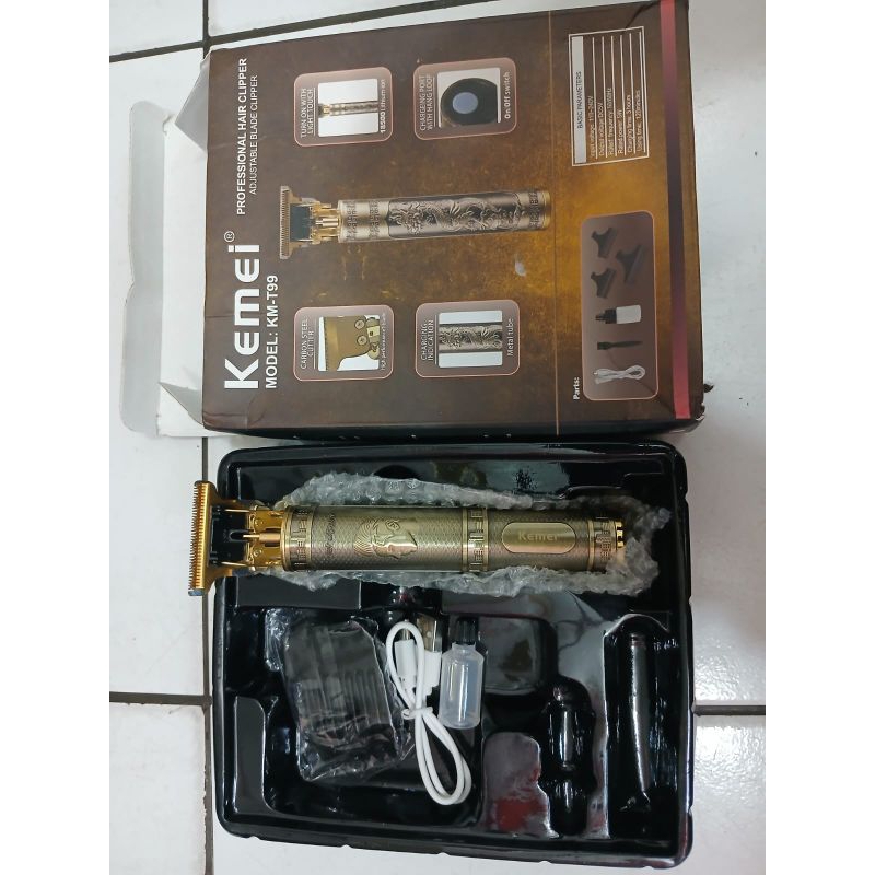 Hair Clipper Trimmer Detailer Alat Cukur Rambut Kemei Clipper Kemei KM-T99-Nashayuna