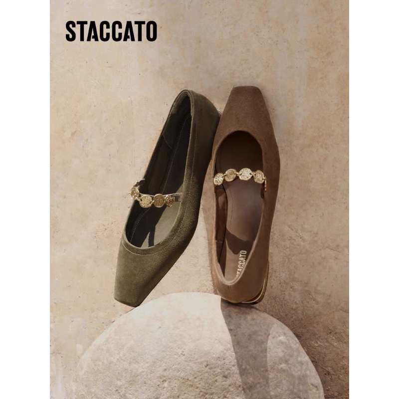 NEW TerMurah ORIGINAL Staccato Official EWV03CQ4 Flat Shoes Sepatu Wanita