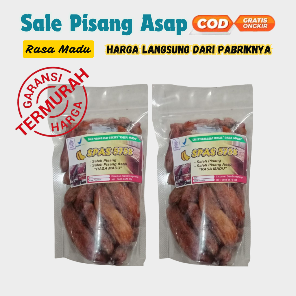 

1kg | Grosir Sale Pisang asap Manis alami rasa madu Harga langsung dari Pabrik