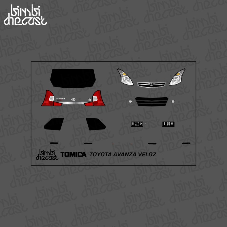 Decal Tomica Toyota Avanza Veloz Detailing