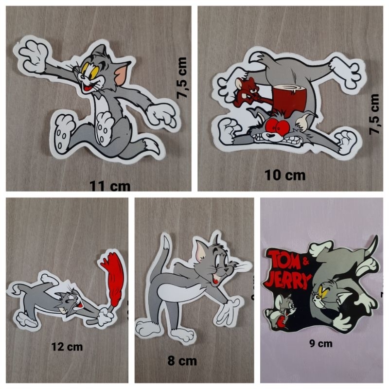 

STIKER GRAFTAC TOM AND JERRY UKURAN KECIL