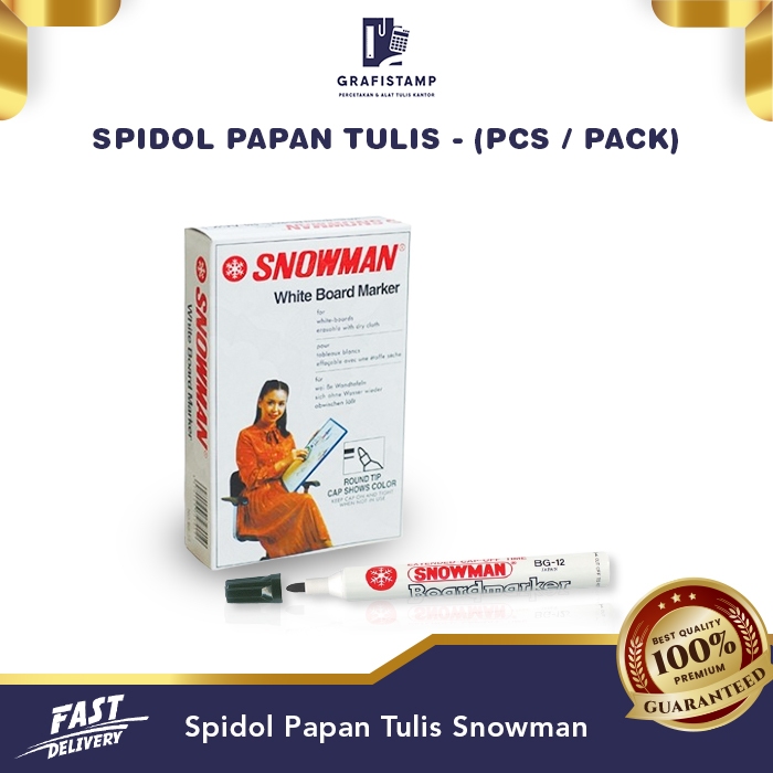 

Spidol Papan Tulis Snowman (White Board Marker) - Pcs/Pack
