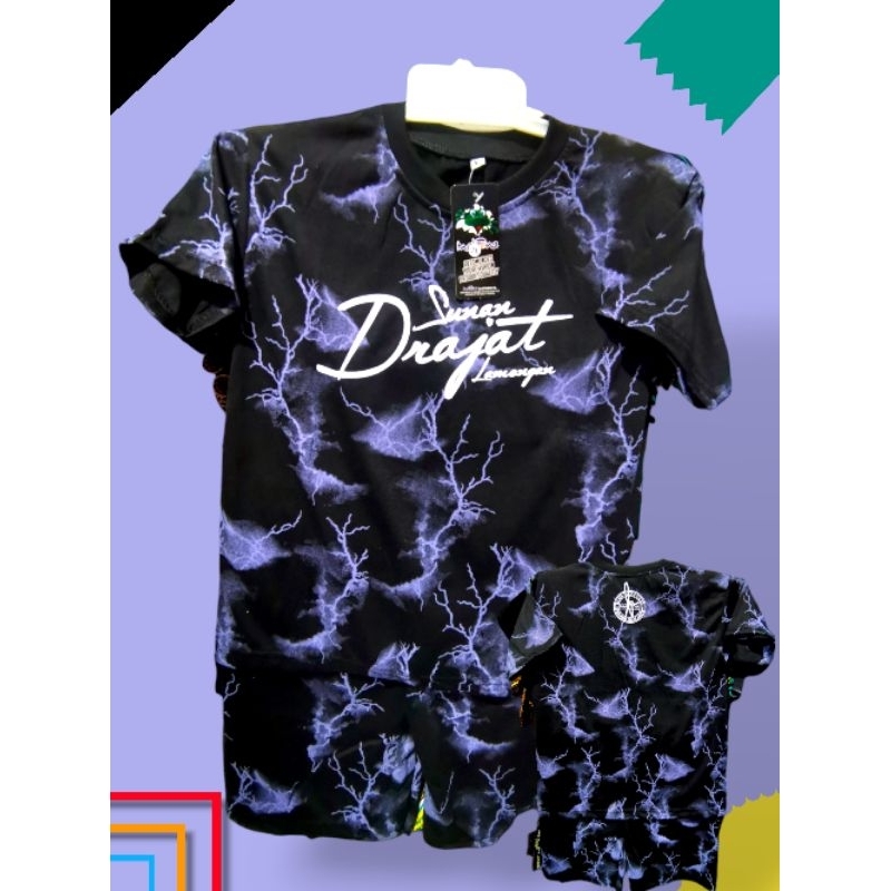 Setelan Kaos Sunan Drajat Unisex | Baju Setelan Anak Khas Sunan Drajat