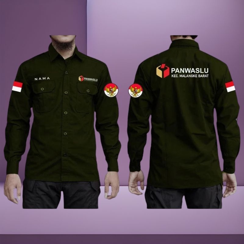 kemeja Kerja Seragam Kerja Baju Pdh panwaslu bawaslu