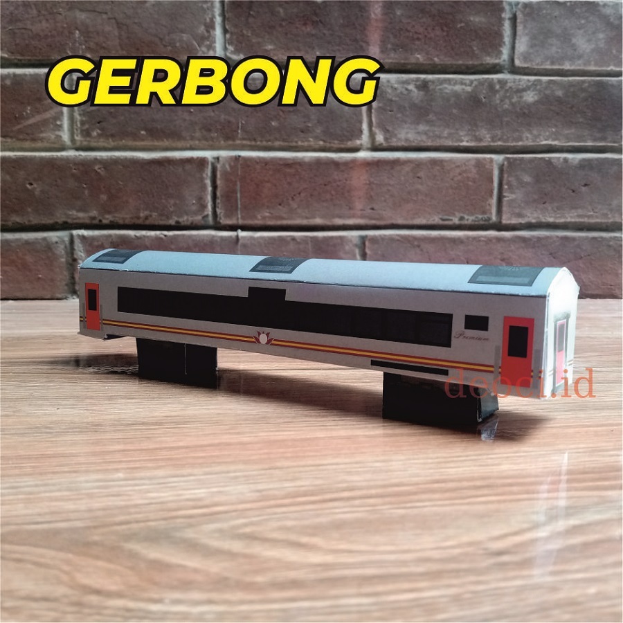 PAPERCRAFT GERBONG KERETA API INDONESIA SKALA RAILKING