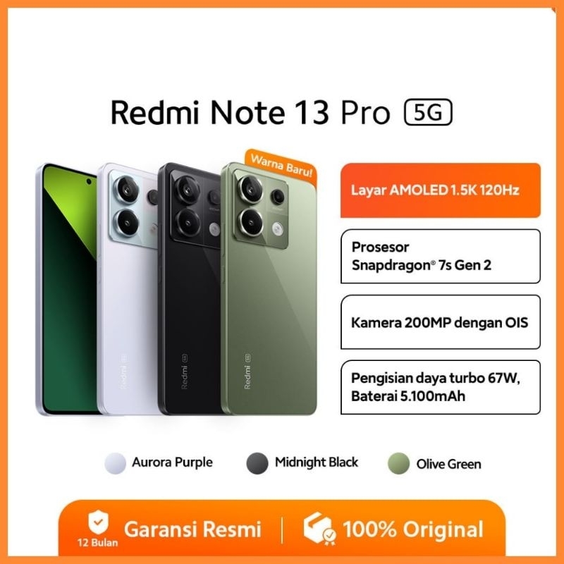 XIAOMI REDMI NOTE 13 PRO 5G 8/256GB [ NOTE 13 PRO LTE 8/256GB ] [ NOTE 13 5G 8/256GB ] [ NOTE 13 LTE