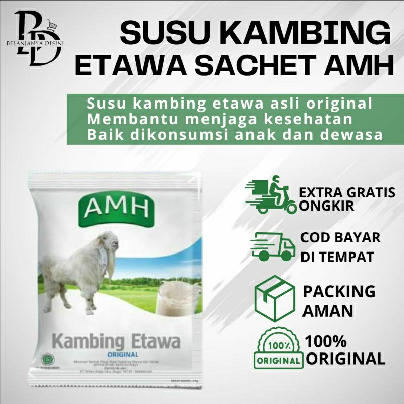 

susu kambing etawa sachet amh susu kambing asli original tidak bau prengus 24gr
