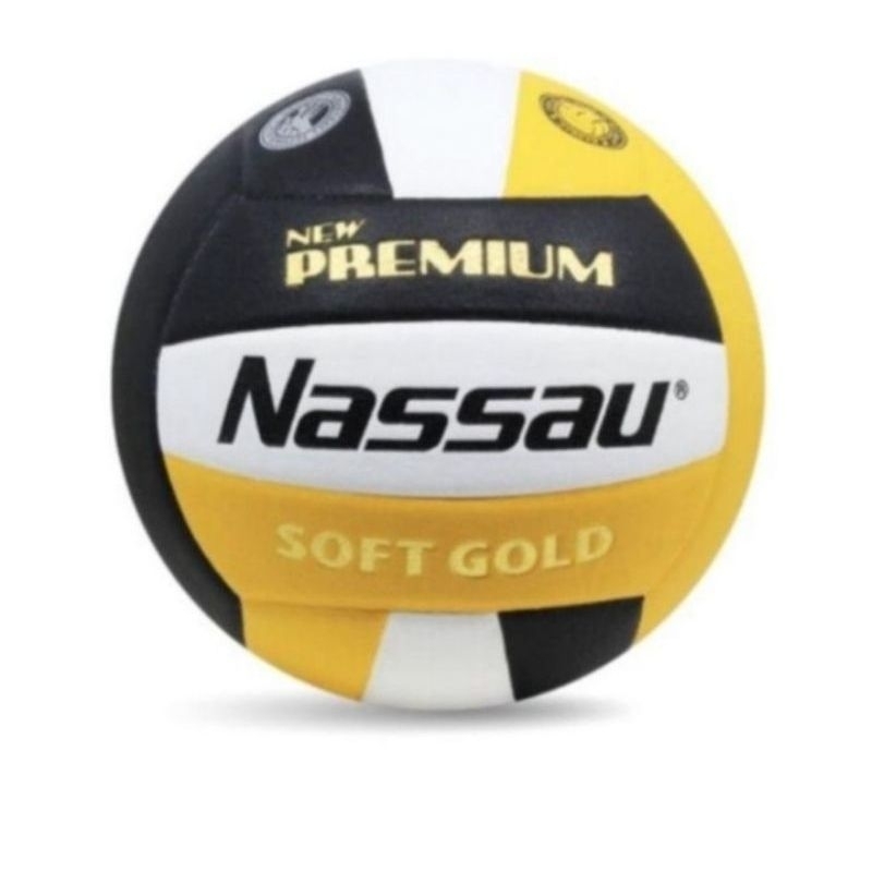 BOLA VOLI VOLLEY NASSAU PREMIUM SOFT GOLD EMPUK