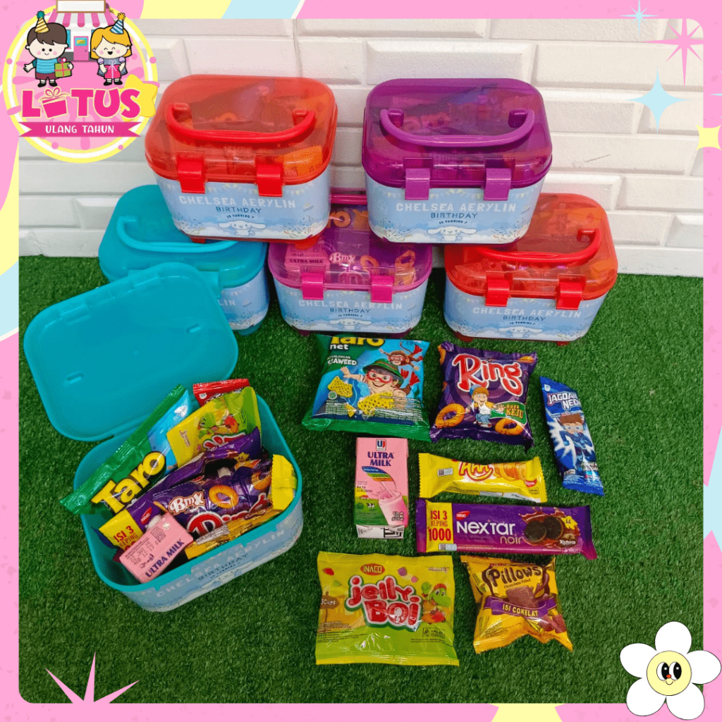 MINI CONTAINER CALISTA/KOTAK SOUVENIR ULANG TAHUN/KOTAK SERBAGUNA