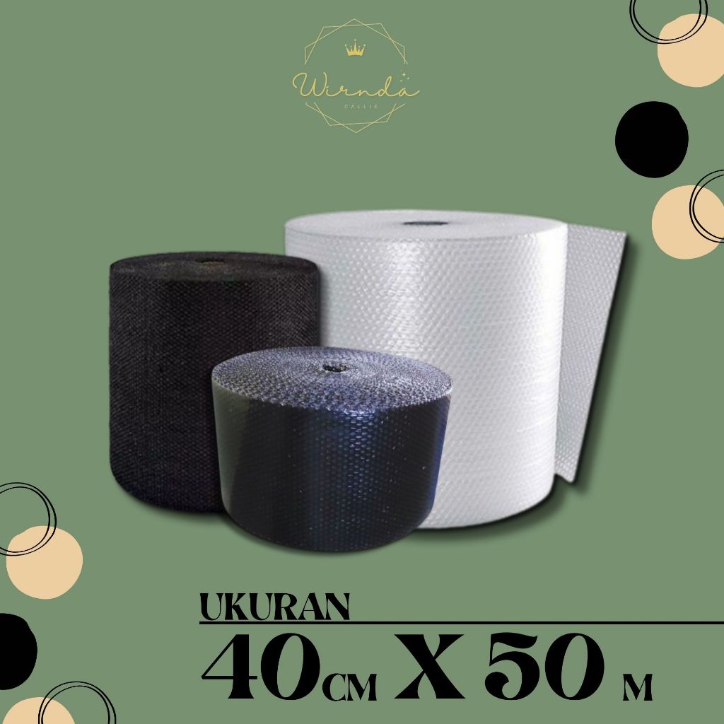 

Bubble Wrap Roll Bening 40cm x 50m Plastik Packing INSTAN Surabaya Barat Termurah