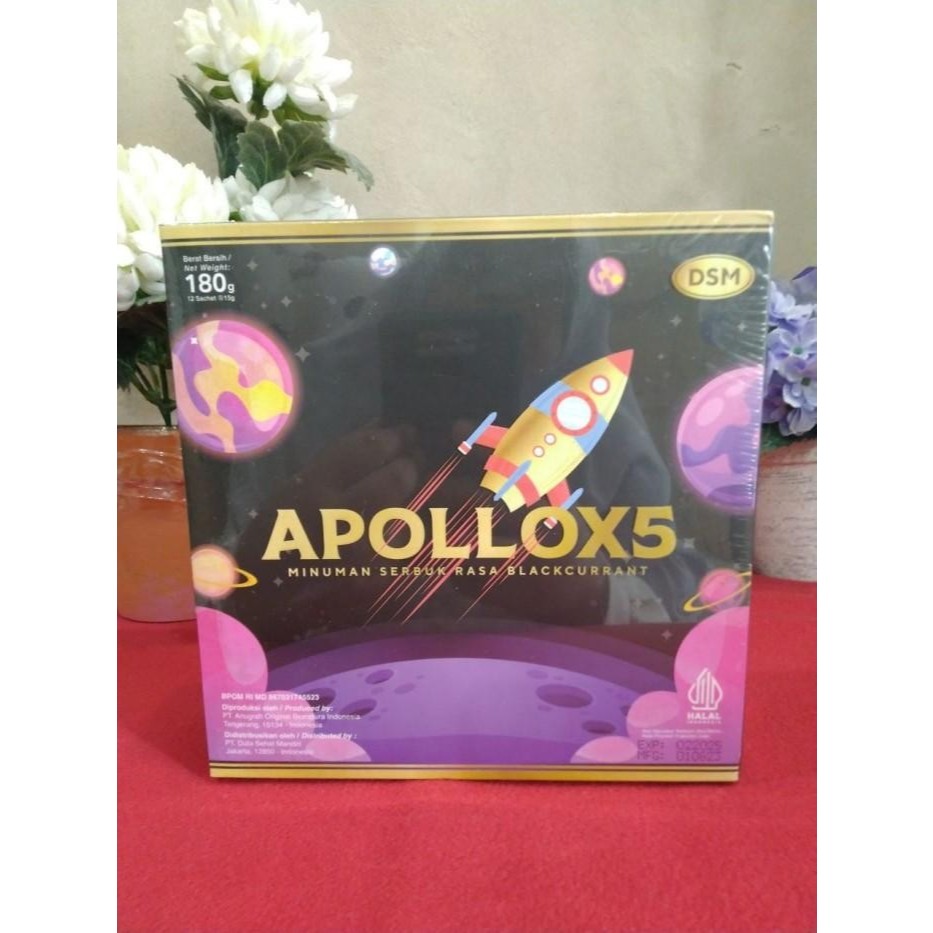 ECERAN APOLLOX5 1 SACHET APOLLO-12, cordy- G extract Kemasan Baru ApolloX5