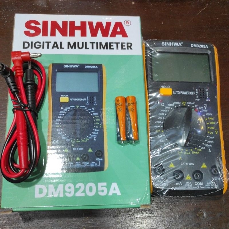 Multitester Digital Sinhwa DM9205A Multimeter Avometer 9205 DM9205