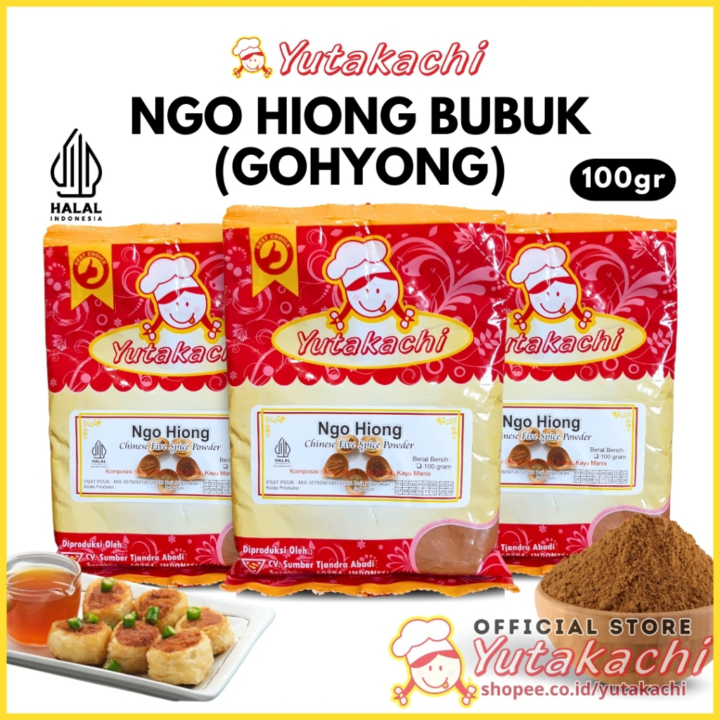 

Bumbu Ngo Hiong Bubuk 100gr Yutakachi / Gohyong Viral / Go Hiong /Ngohiong / Gohiong