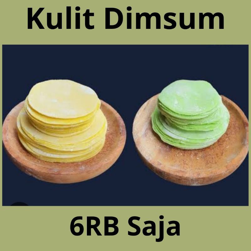 

Kulit dimsum/pangsit/gyoza warna isi 50 lembar diameter 7 cm