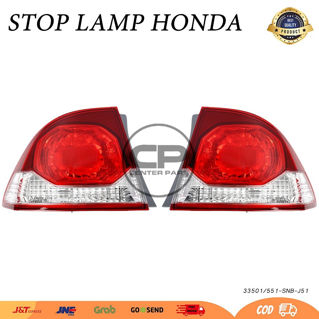 stop lamp lampu belakang tail lamp civic fd 2009 2010 2011