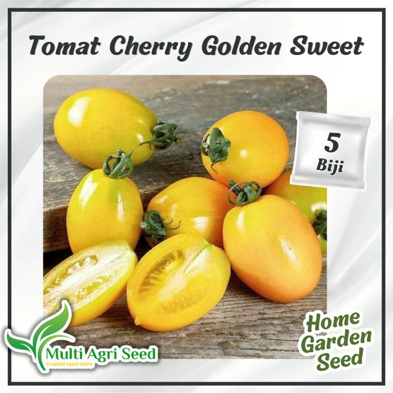 5 Biji Benih Tomat Cherry Golden Sweet Bibit Tomat Mini Kuning