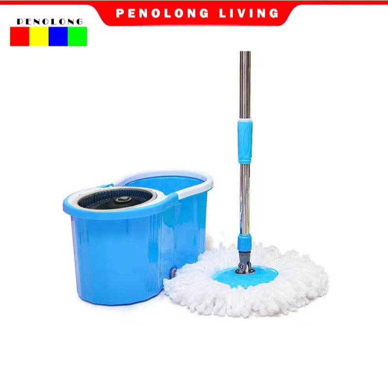 PENOLONG Ultra spin Tornado mop BIRU 1set alat pel lantai super mop lap pel  otomatis mop super mop
