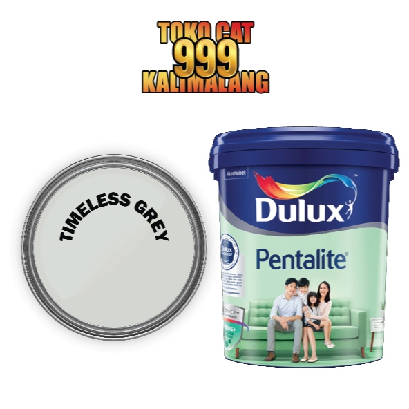 Cat Tembok Rumah Interior Dulux Pentalite AB Warna Timeless Grey Ukuran Pail 20L
