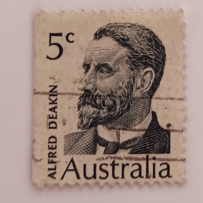 (AA) Perangko Australia 1969 Famous Australians (2nd series) - Prime Minister - Alfred Deakin - I(L)