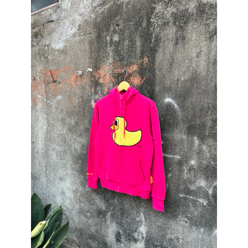 Pancoat Duck Zipper Hoodie Pink