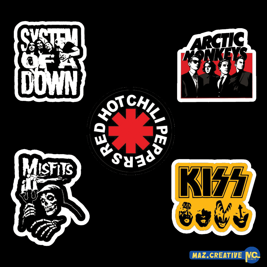 

Stiker Pack Band Pack #EDISI1 Sticker Music Vinyl Glossy