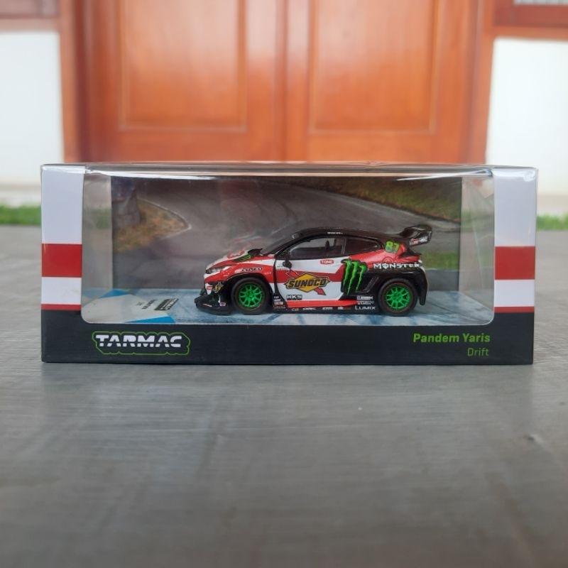 Tarmac Works GR Yaris Pandem Drift Car Monster Energy
