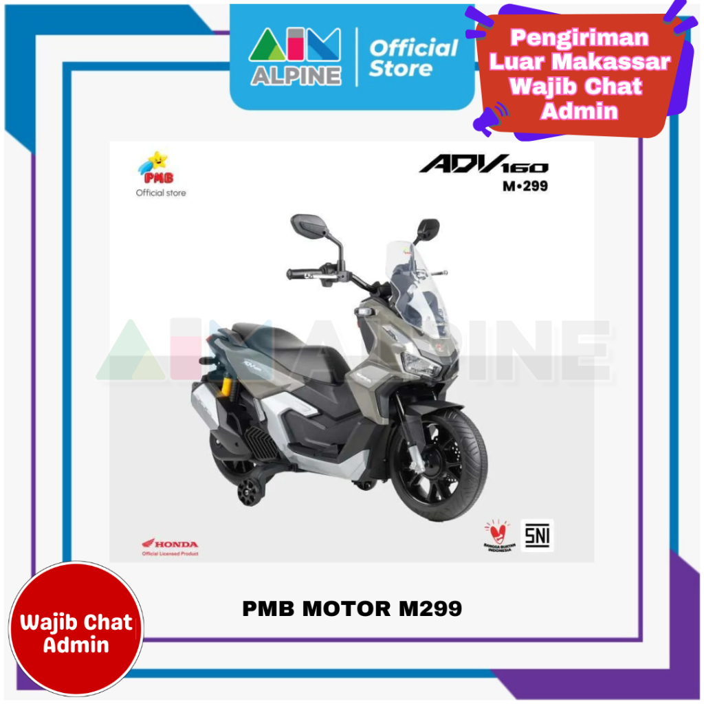 MOTOR AKI ANAK PMB MOTOR M299 (FREE ONGKIR WILAYAH MAKASSAR)