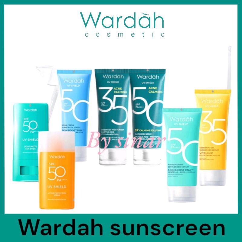 wardah UV shield sunscreen spf 50 PA++++/sunblok sunscreen wajah