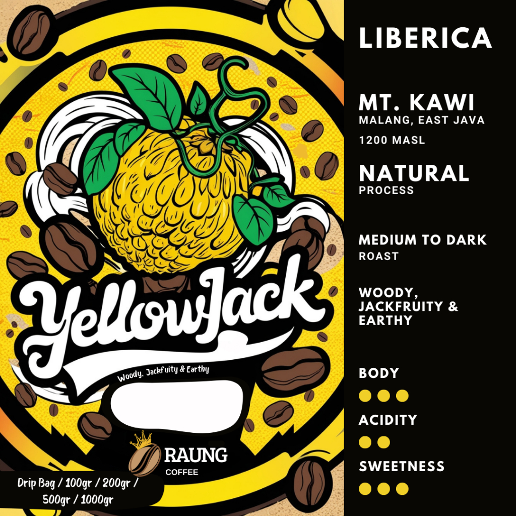 

Kopi Liberica YellowJack 200gr | Kopi Nangka, excelsa, liberika