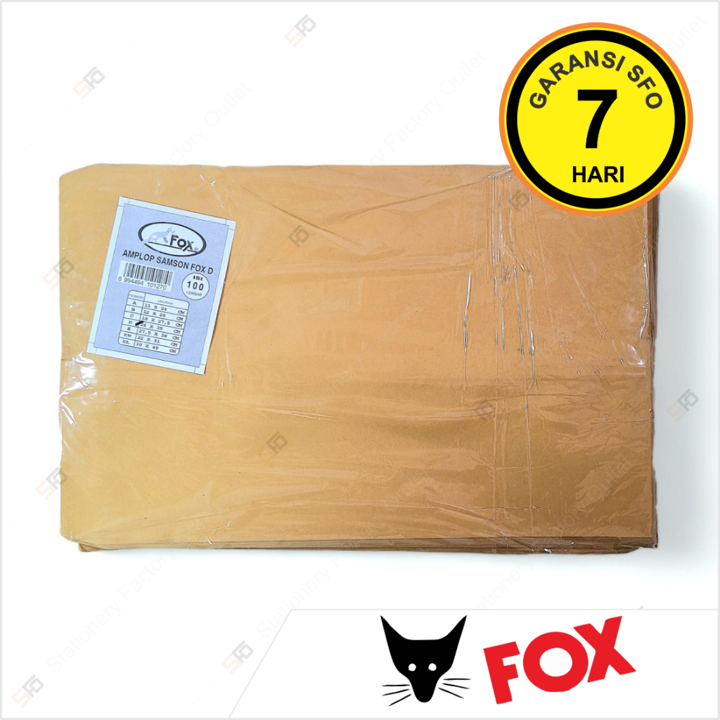 

Amplop Fox D isi 100 - 240 x 350 mm