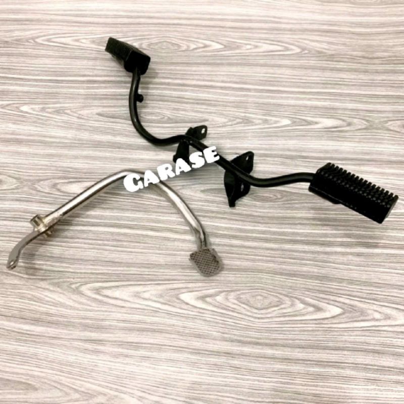 Besi barstep rx king + Step depan karet + Pedal rem rx king 1997 - 2008