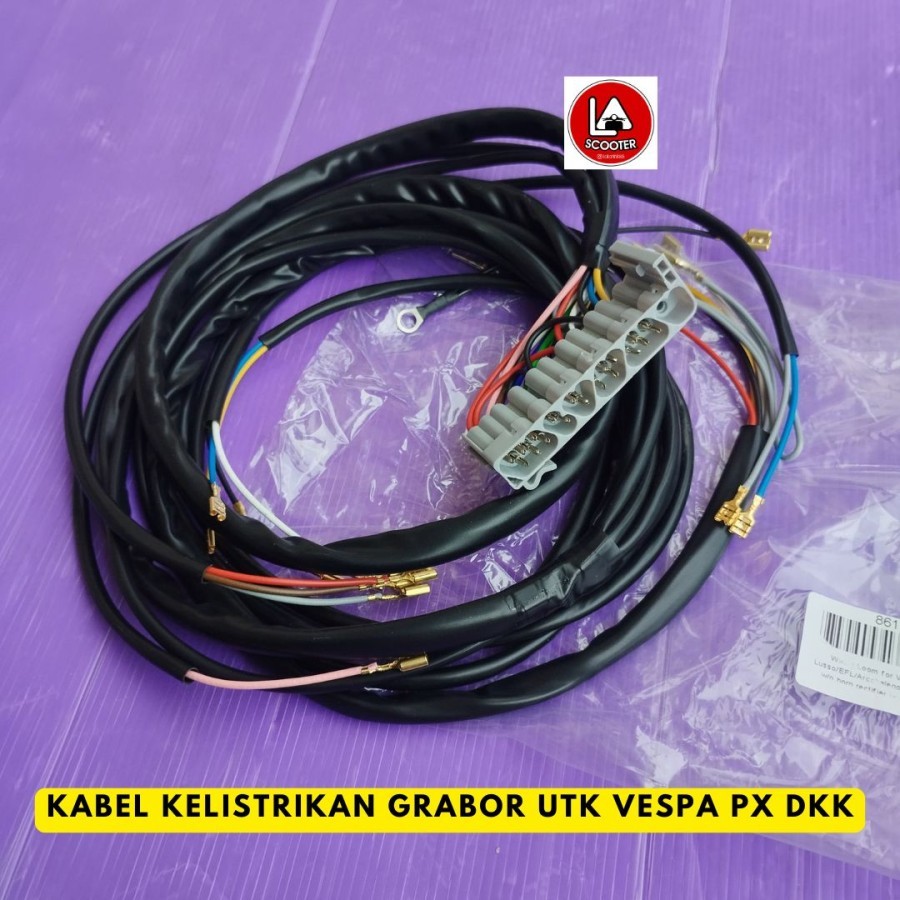 Kabel Kelistrikan Grabor utk Vespa PX dkk