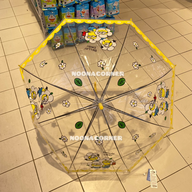 Miniso x Minions ‼️ Payung Transparan Daisy Minions Collections