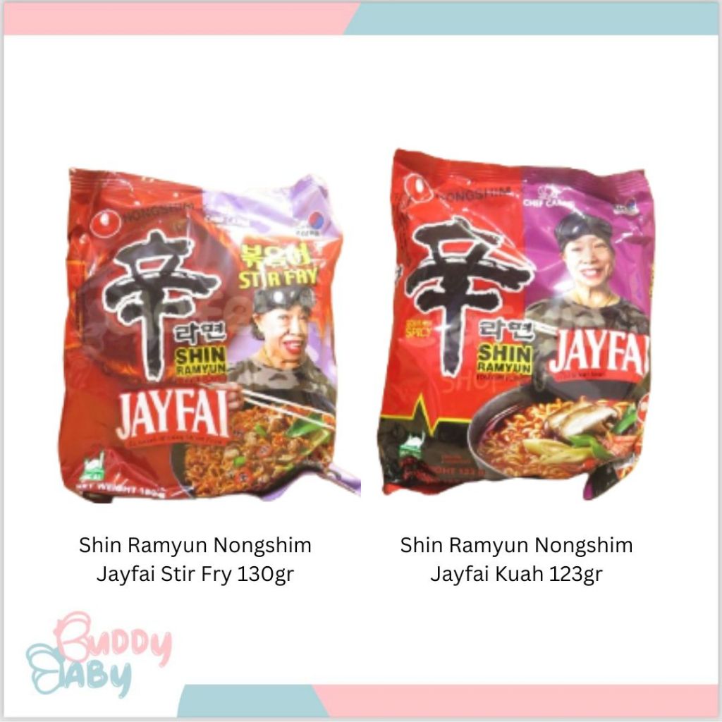 

Shin Ramyun Nongshim Jayfai Jay Fai asli Thailand Stir Fry (Kering/Goreng) dan Noodle Soup (Kuah)