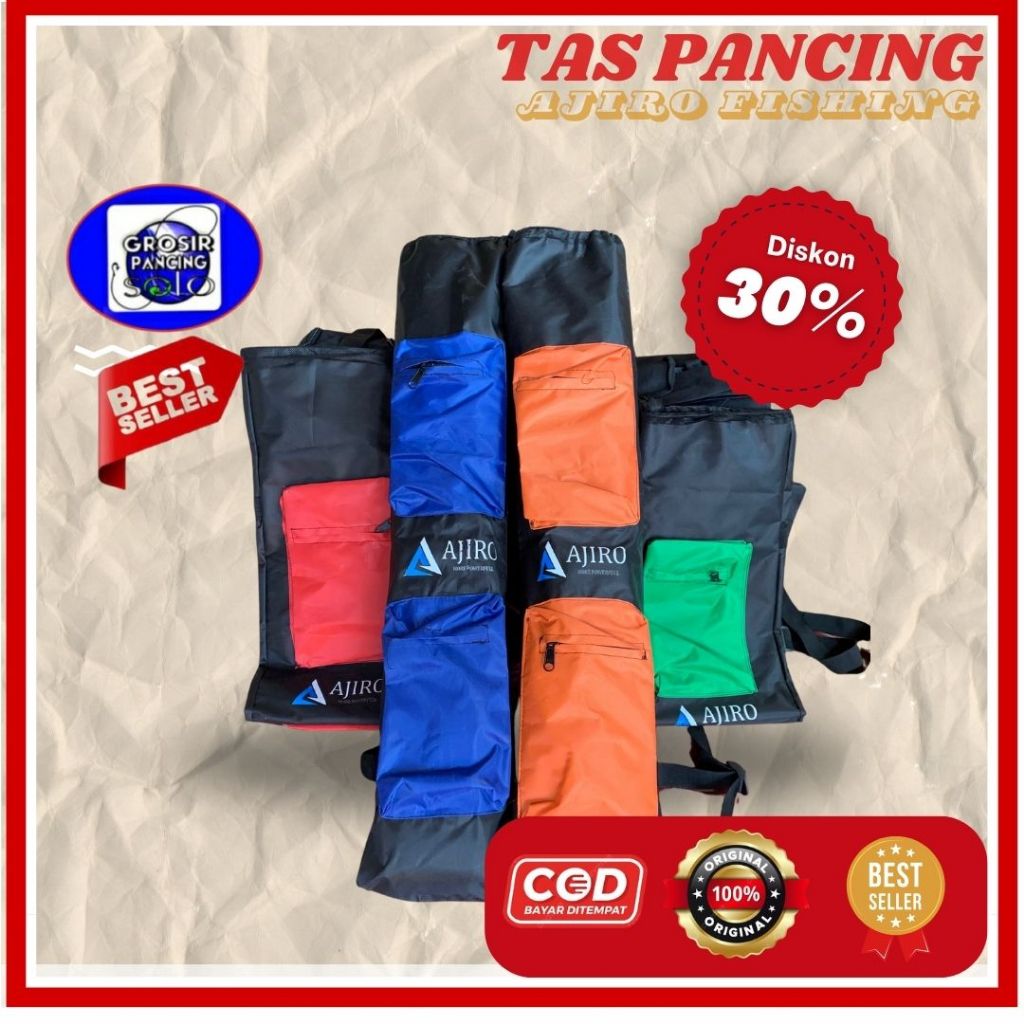 Tas Pancing tegek Ajiro Mini Varian Warna Murah COD