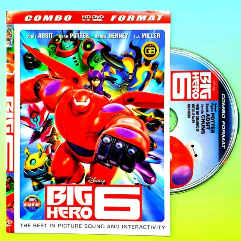 KASET DVD BIG HERO 6-ENGKAP FULL BOX-KASET DVD ANAK2 CARTOON DISNEY